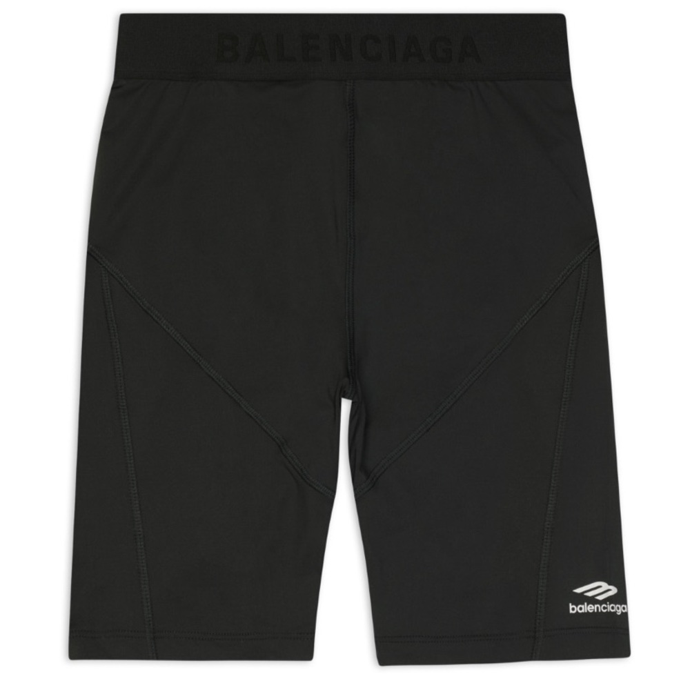 NWT Balenciaga Logo-Band Athletic Cut Biker Shorts